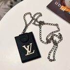 Litchi Grain Card Holder