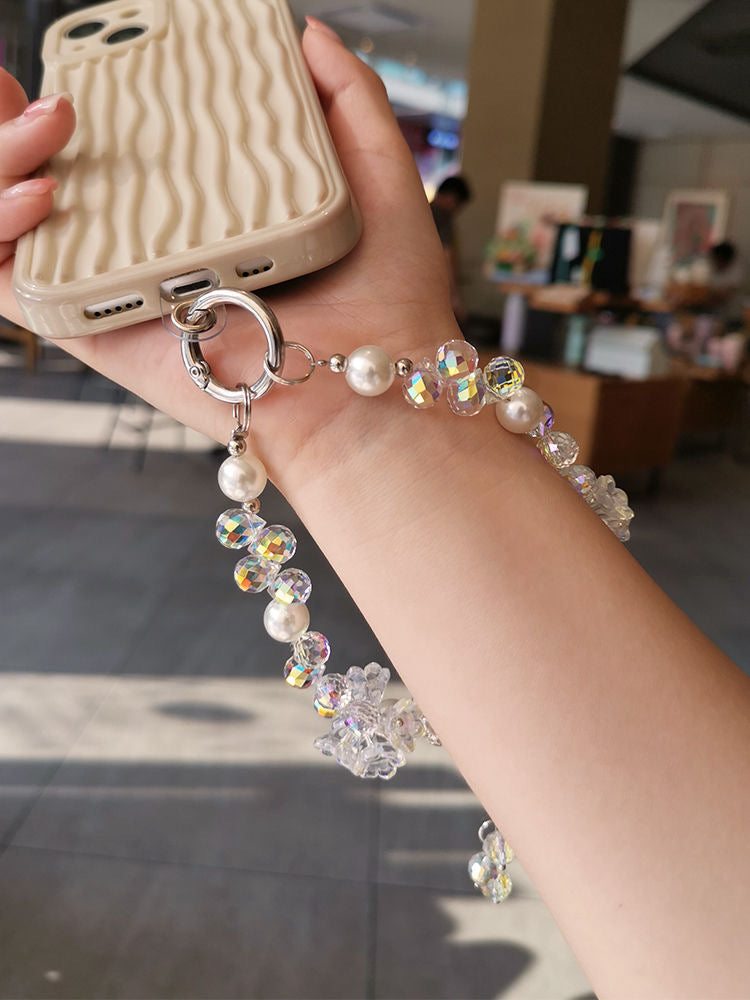 Weißer süßer Handyanhänger