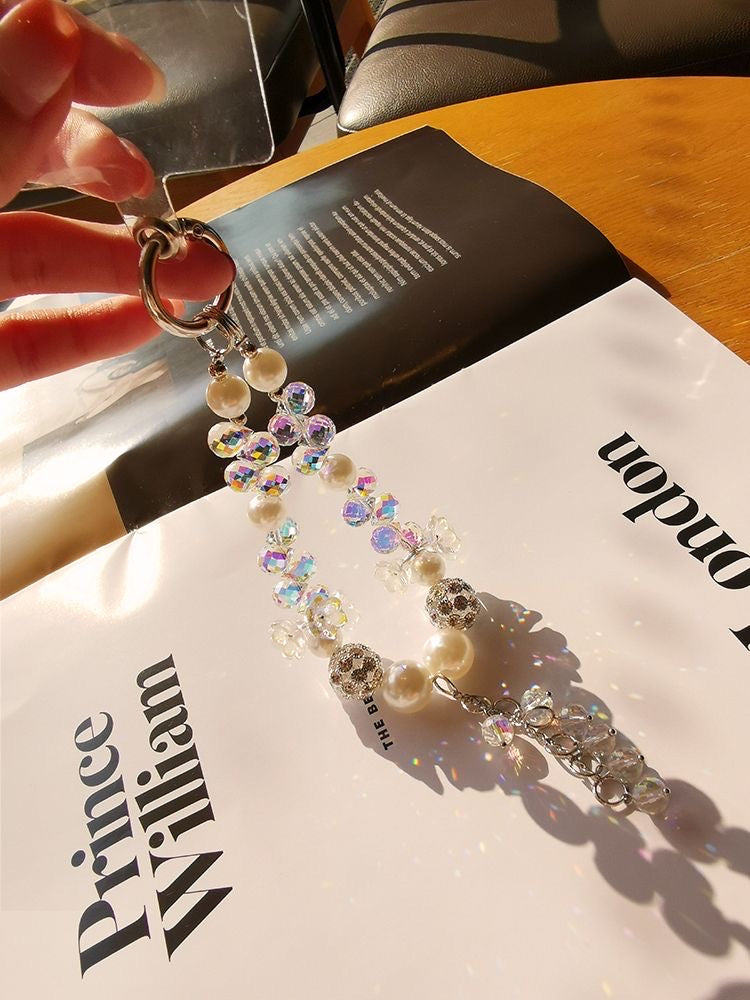 Weißer süßer Handyanhänger