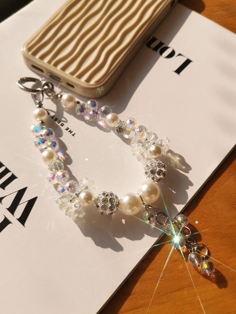 Weißer süßer Handyanhänger