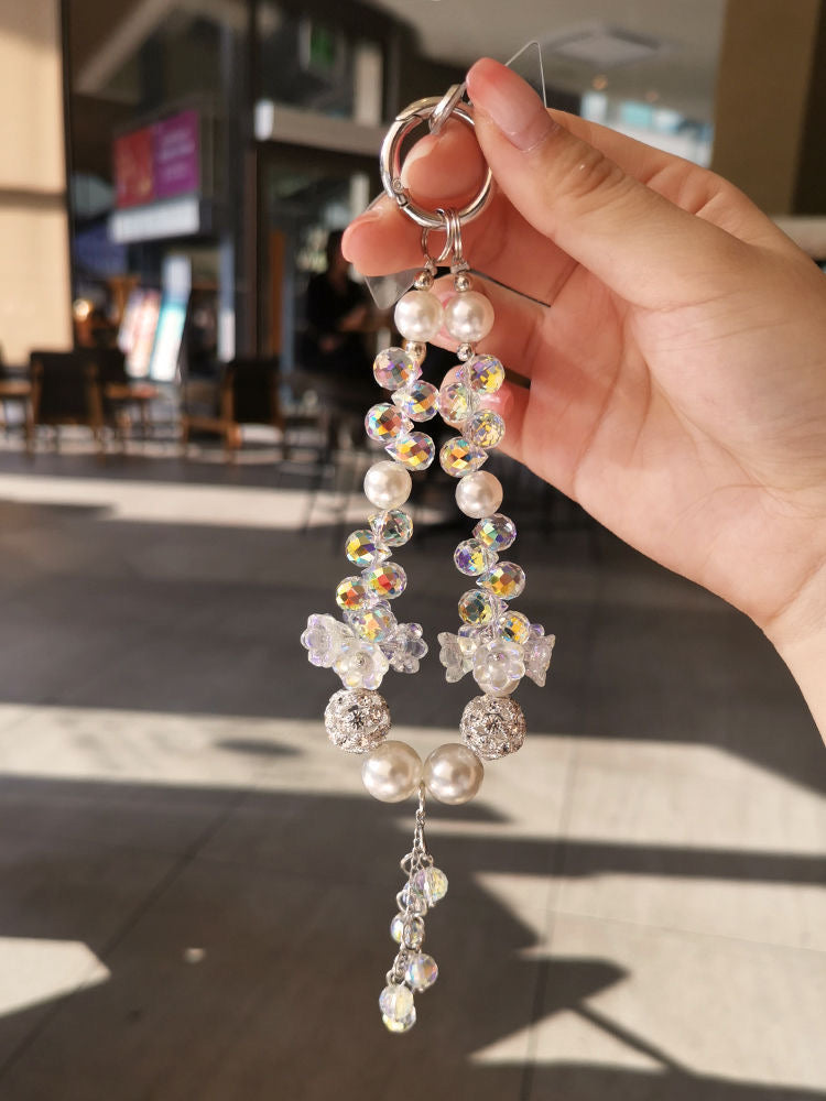 Weißer süßer Handyanhänger