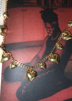 Love Your Body Hearts Goldene Taillenkette