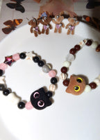 Hug Me Bear II Heart Earrings