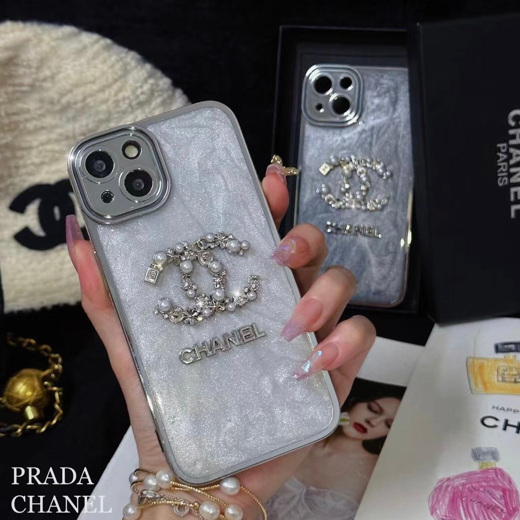 Silver Pearl Phone Case For iPhone