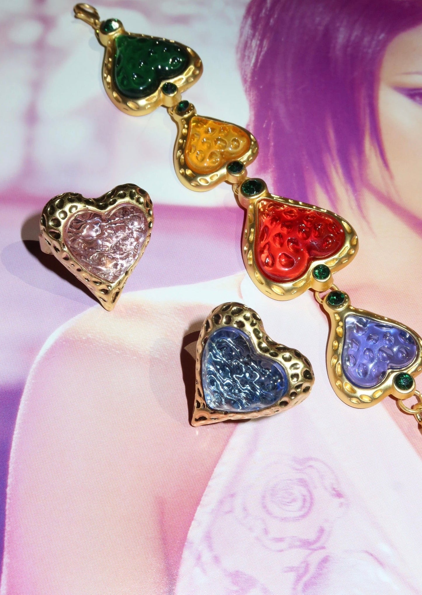 Adam Love In All Shape Blauer Ring