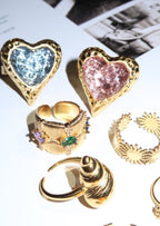 Verstellbarer Sid Spiral Shell Ring