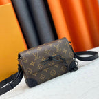 Modische quadratische Handtaschen mit Knöpfen