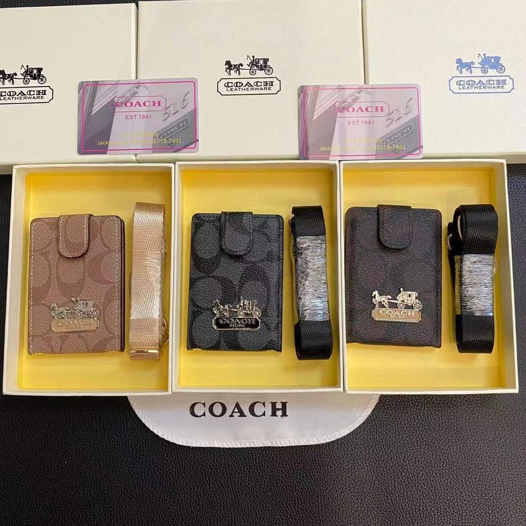 Porta carte autunnale con cinturino e porta monete 