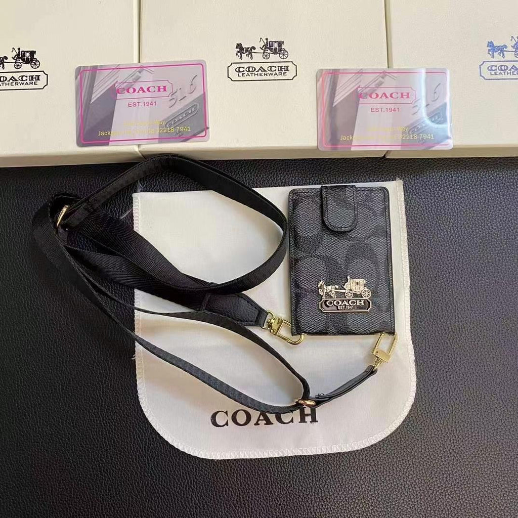 Porta carte autunnale con cinturino e porta monete 