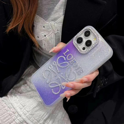 Purple Bling Phone Case For iPhone