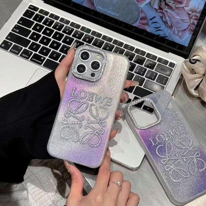 Purple Bling Phone Case For iPhone