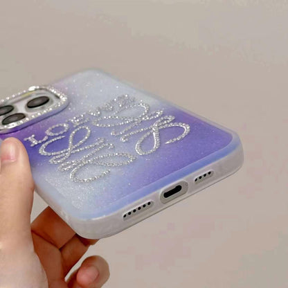 Purple Bling Phone Case For iPhone