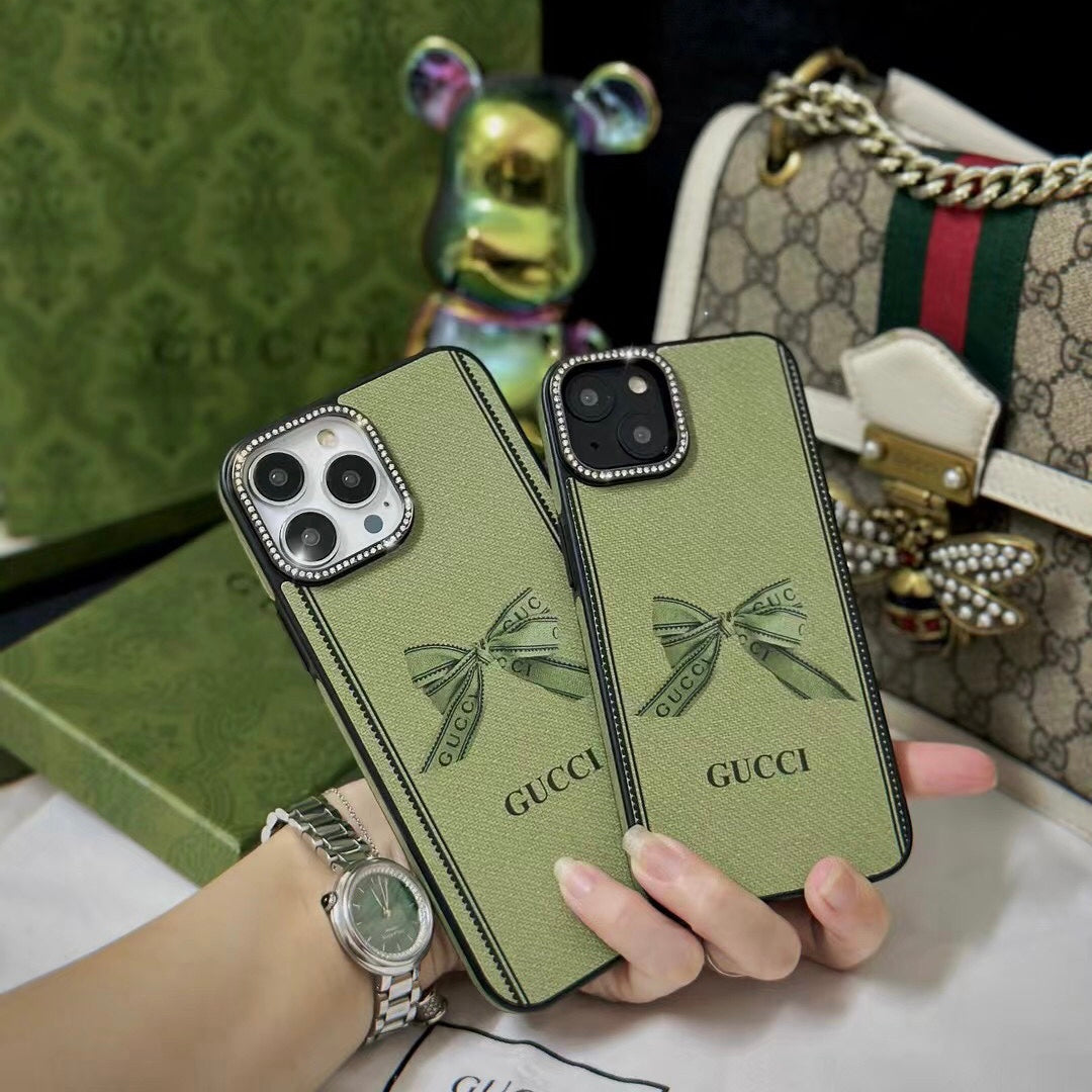 Green Bling Phone Case For iPhone