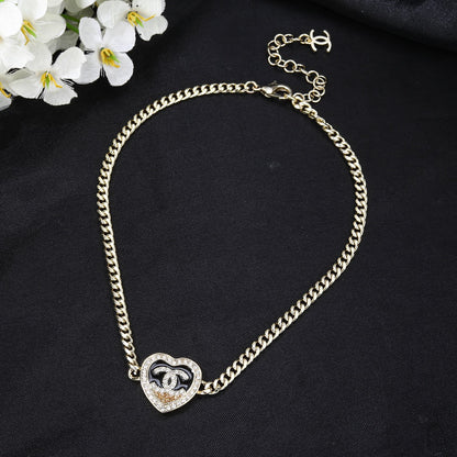New Heart Gold Chain Necklace