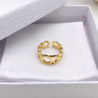Golden Hollow Ring