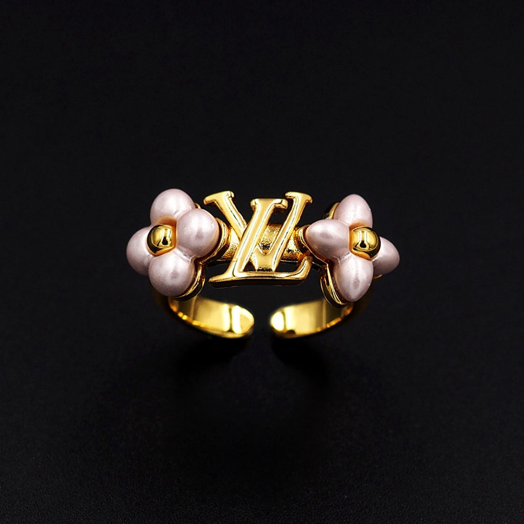 Golden Pearl Ring