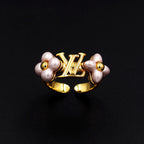 Golden Pearl Ring