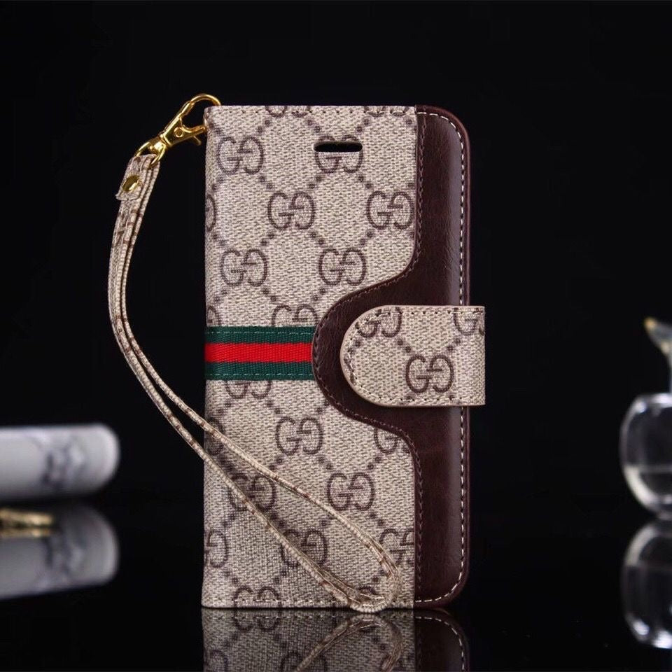 Custodia a libro in pelle per iPhone