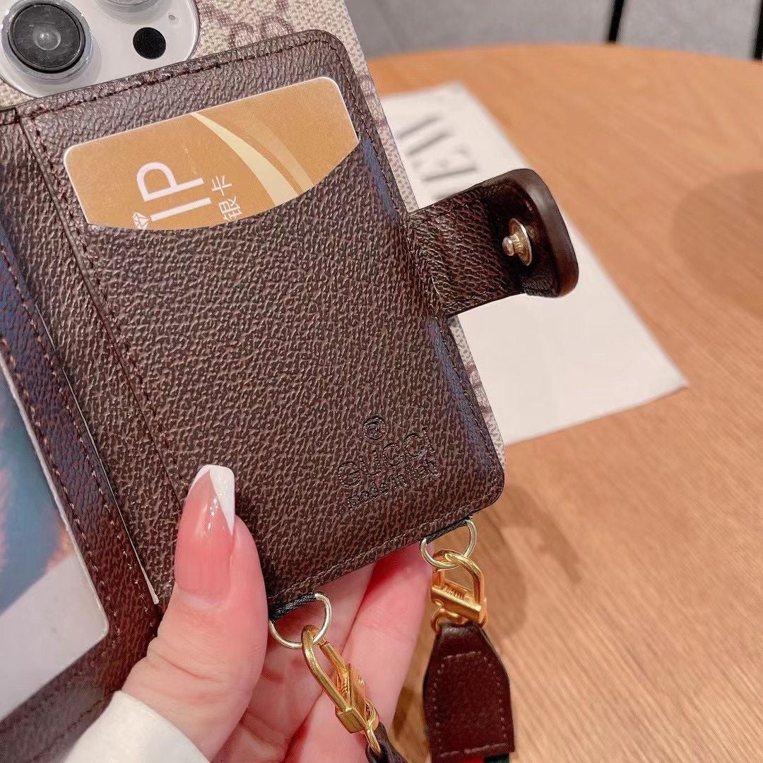 Brown Card Phone Case For iPhone