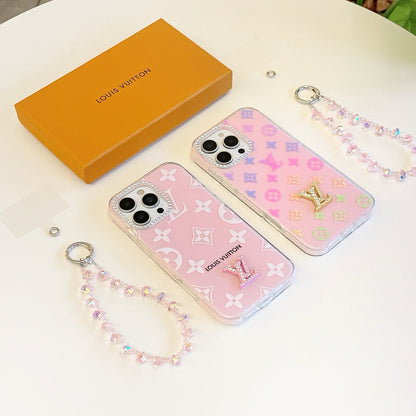 Pink Chain Style Phone Case For iPhone
