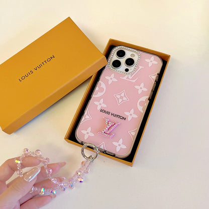 Pink Chain Style Phone Case For iPhone