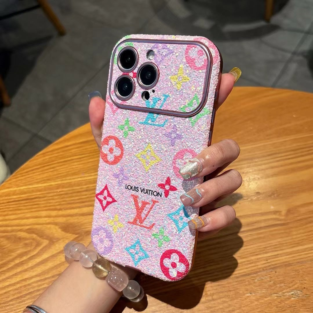 Colorful Pink Bling Phone Case For iPhone