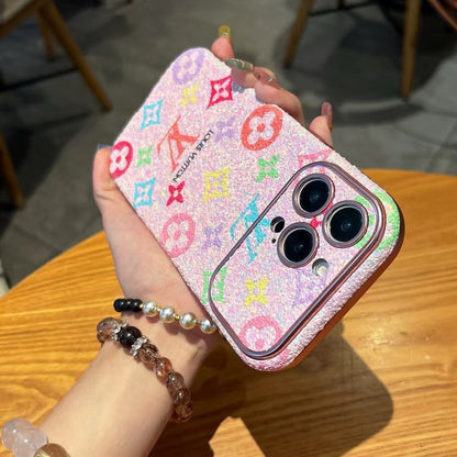 Colorful Pink Bling Phone Case For iPhone