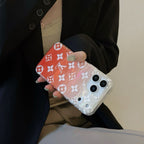 Orange Transparent Phone Case For iPhone