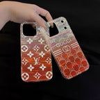 Orange Transparent Phone Case For iPhone