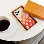 Orange Transparent Phone Case For iPhone