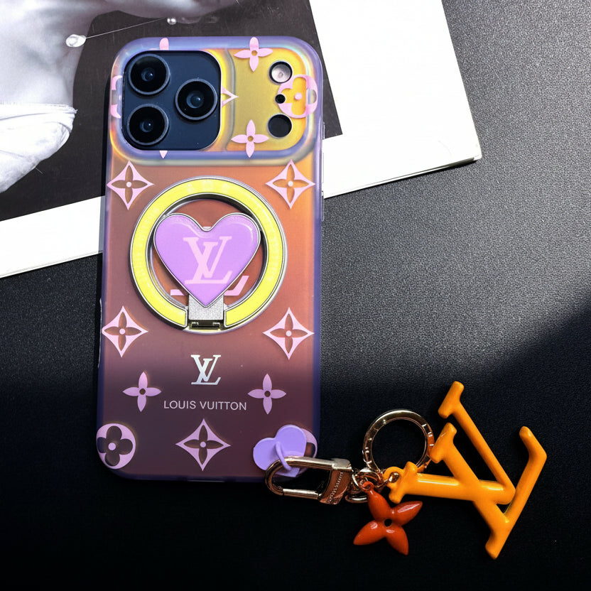 Transfer Color Laser Vivian Magsafe Phone Case with Holder & Pendant