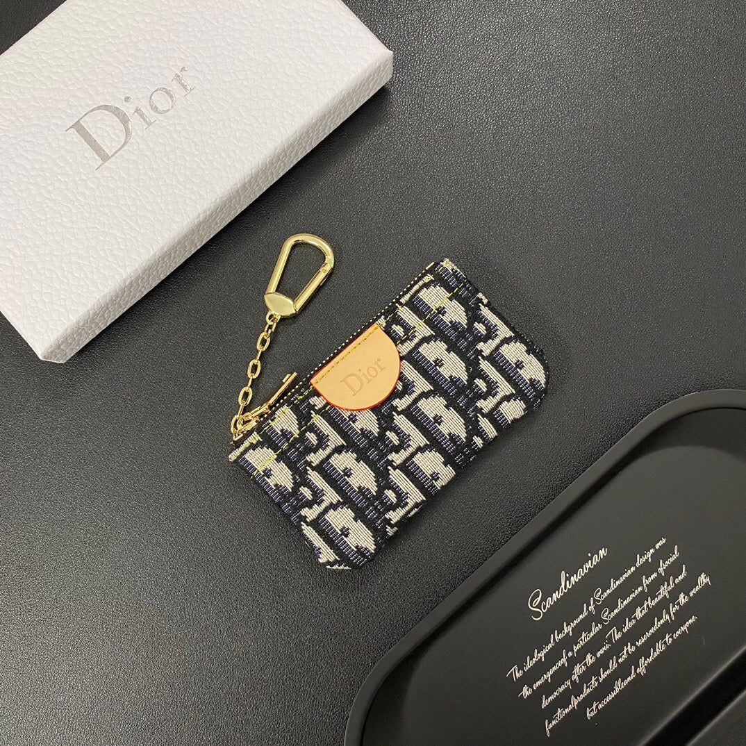 Neue Denim-Karten-Münzbörse mit Kette