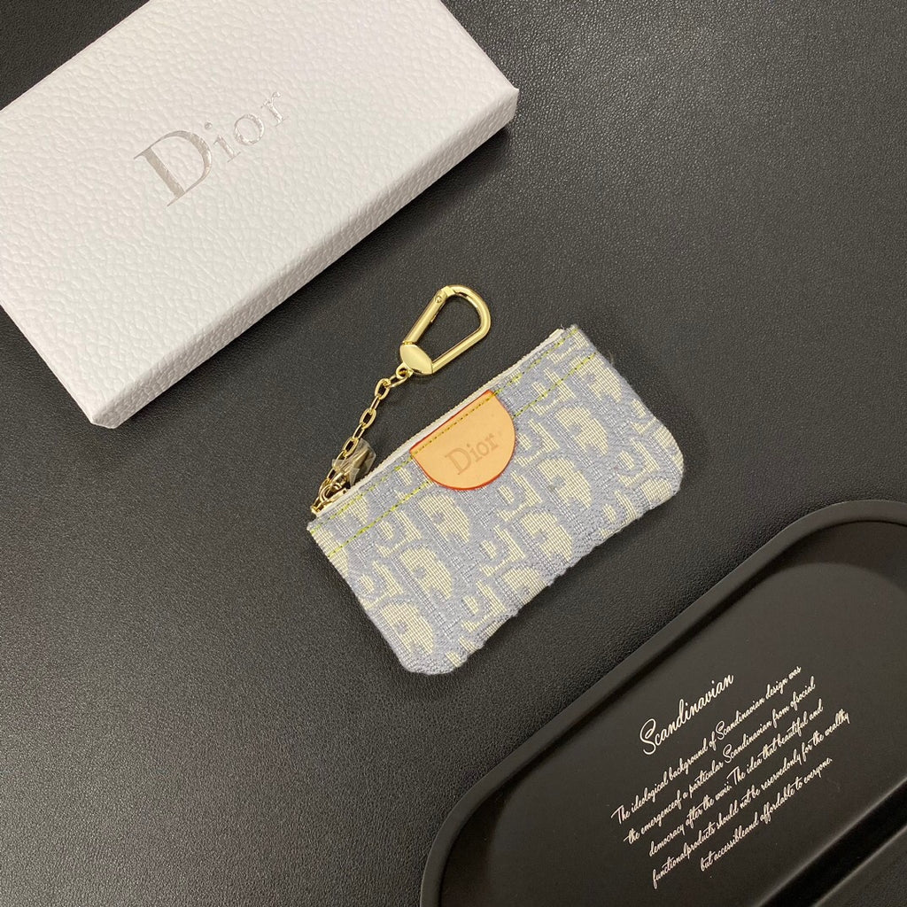 Neue Denim-Karten-Münzbörse mit Kette