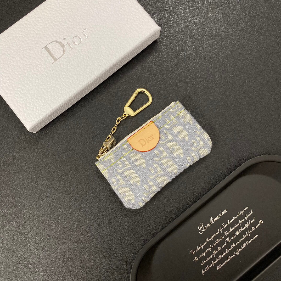 Neue Denim-Karten-Münzbörse mit Kette