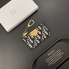 Neue Denim-Karten-Münzbörse mit Kette