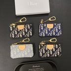 Neue Denim-Karten-Münzbörse mit Kette