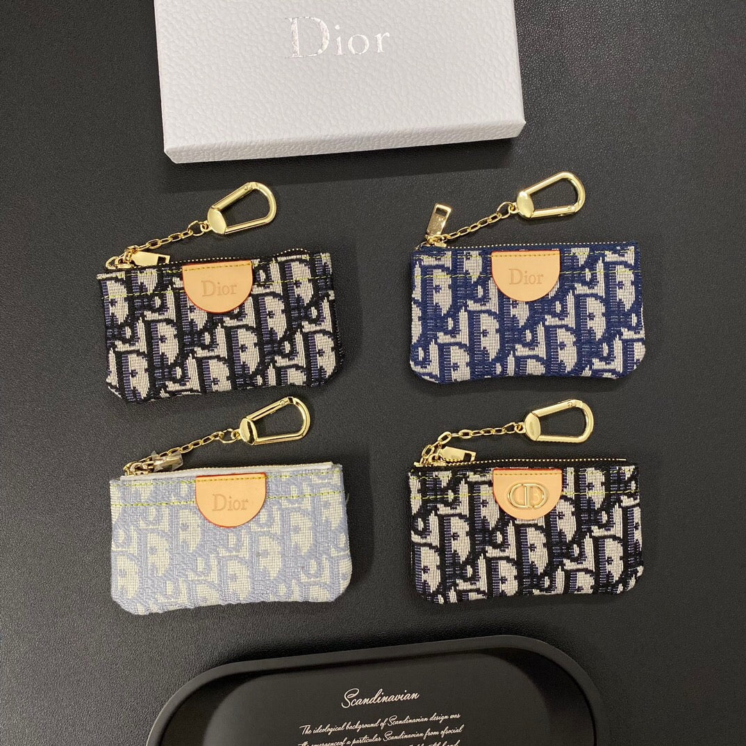 Neue Denim-Karten-Münzbörse mit Kette