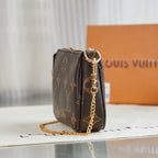 Modische braune quadratische Tasche