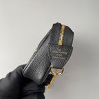 Schwarze Mini-Modetasche