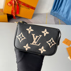 Schwarze Mini-Modetasche
