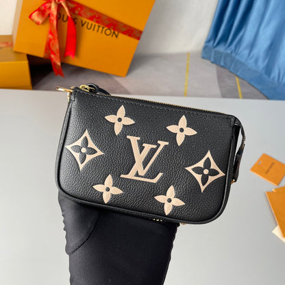 Schwarze Mini-Modetasche