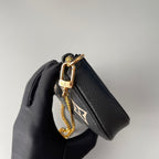 Schwarze Mini-Modetasche