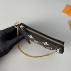 Schwarze Mini-Modetasche