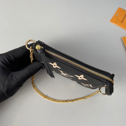 Schwarze Mini-Modetasche