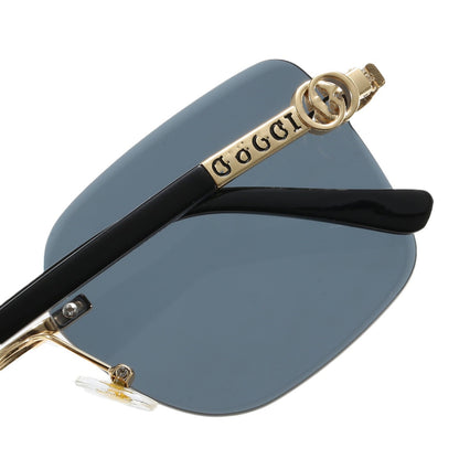 Rahmenlose Sonnenbrille mit Metallbügeln