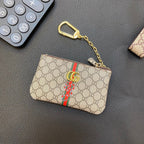 Graue Münzbörse mit Kette