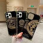 Schwarze goldene Handyhülle für iPhone