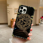 Schwarze goldene Handyhülle für iPhone