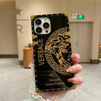 Schwarze goldene Handyhülle für iPhone