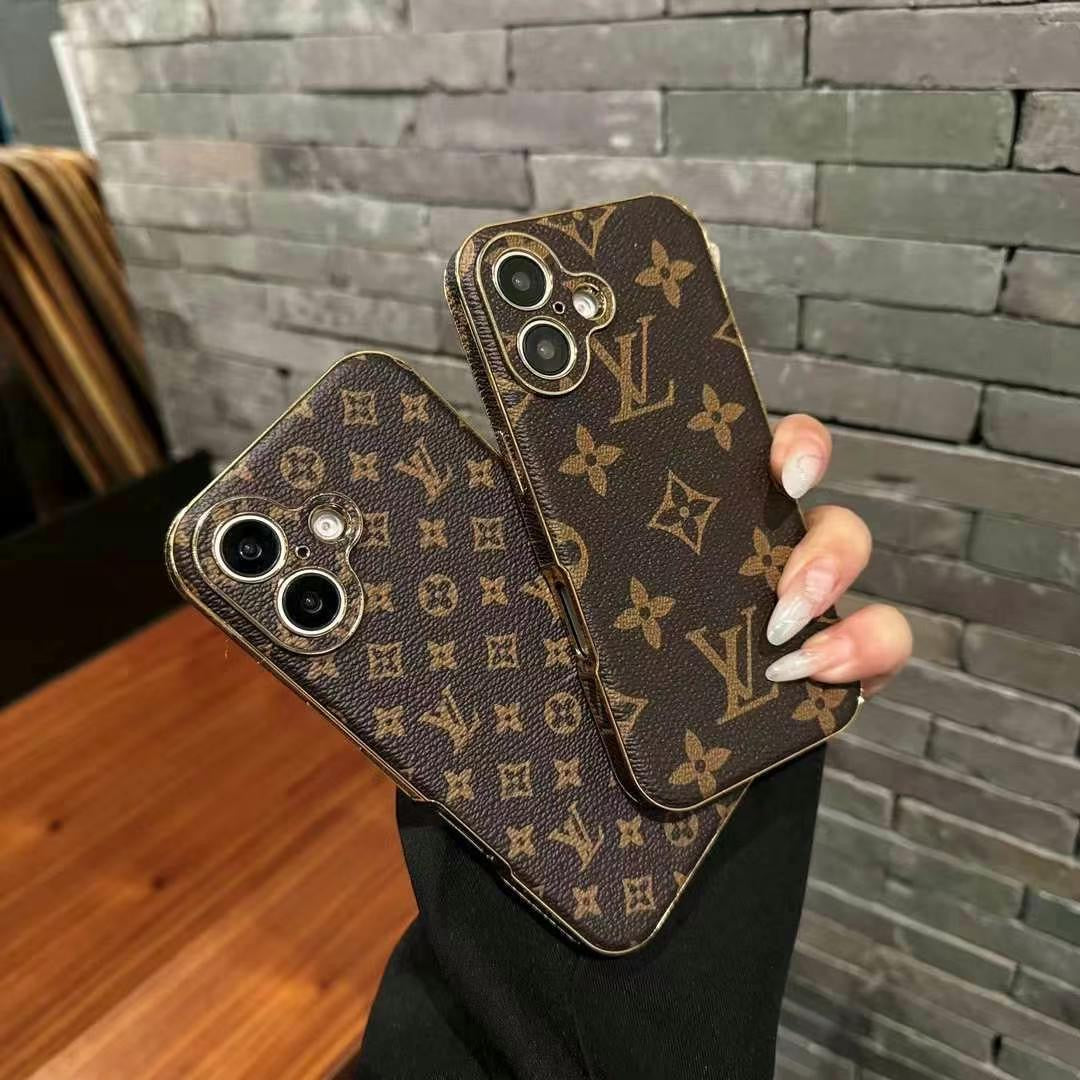 Florale braune Handyhülle für iPhone 